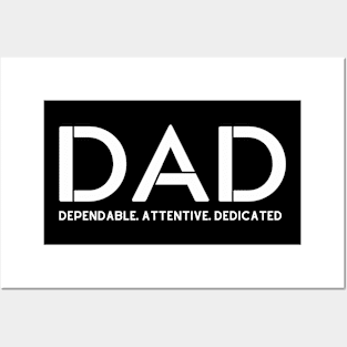 Dependable Dad Definition Posters and Art